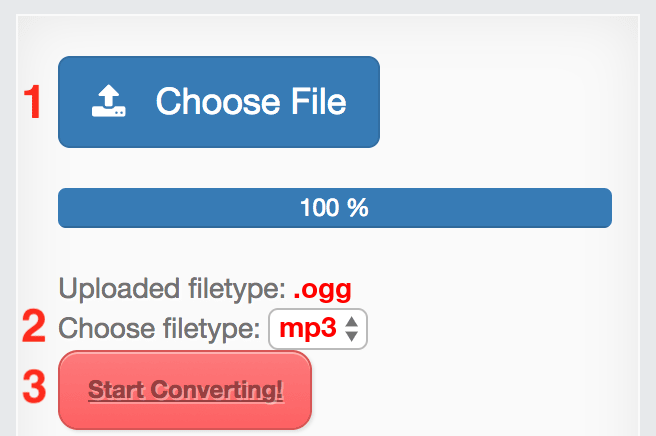 How to convert OGG files online to MP3